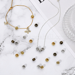 180 шт. 3 цвета тибетский стиль цинковый сплав европейские бусины&nbsp;FIND-CA0006-27