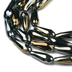 Гальванизированные непрозрачные стеклянные бусины&nbsp;EGLA-L015-FR-B21-01