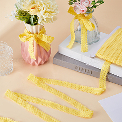 20 м полиэстеровая эластичная кружевная лента с оборками&nbsp;OCOR-GF0003-37E