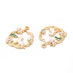 Подвески из эмали и сплава ENAM-C005-27G-01