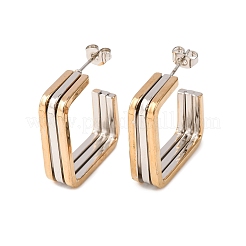 Серьги-гвоздики из нержавеющей стали 304&nbsp;EJEW-M070-21PG-02