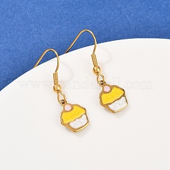 Серьги-подвески из нержавеющей стали 304 серии Ocean&nbsp;LS-EJEW-K017-01A-G