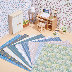 12 лист 12 стиля мини кукольный домик гостиная спальня обои&nbsp;DIY-PH0032-34A