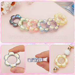 30шт прозрачный акрил с эмалевыми бусинами&nbsp;MACR-SP0001-04