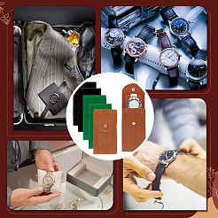 6 шт. двухцветный двухсторонний бархатный мешочек для часов TP-NB0001-50