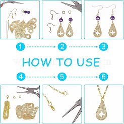 Латунные строковые подвески&nbsp;KK-NB0001-23G-NF