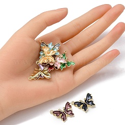 Подвески из эмали из сплава с покрытием 10 шт.&nbsp;ENAM-YW0002-50