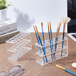 Стеллажи для многоцелевого использования из стеклянных цилиндрических труб с 6 отверстием&nbsp;AJEW-WH0596-418B