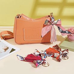 3шт 3 цвета pu искусственная кожа брелок с кисточкой&nbsp;KEYC-CA0001-30