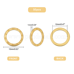 50 шт. латунные соединительные кольца в тибетском стиле&nbsp;KK-PH0004-06
