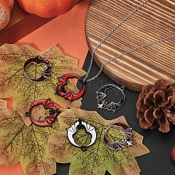 24шт. 4-х цветные эмалевые подвески из сплава&nbsp;ENAM-CA0001-66