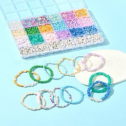 Наборы для изготовления браслетов из стеклянных и акриловых бусин своими руками&nbsp;DIY-FS0007-68