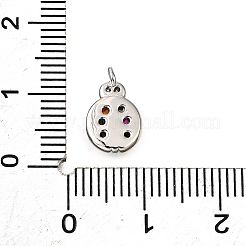 Латунные микро проложить кубического циркония подвески&nbsp;KK-D356-19P