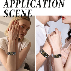 Кожаные многожильные браслеты с широким шнуром&nbsp;BJEW-WH20009-04