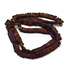 Гальванические нити матовых немагнитных синтетических гематитовых бусин&nbsp;G-G089-A01-05