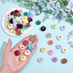 100 шт. 20 цвета имитация кроличьей шерсти европейские бусины&nbsp;FIND-PA0001-27