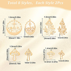 16 шт. 8 подвески из нержавеющей стали 201 и 304&nbsp;STAS-SC0004-21