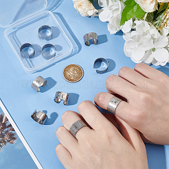 10 шт. 5 стиля 304 нержавеющая сталь открытые манжетные кольца компоненты&nbsp;STAS-UN0054-83P