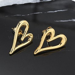 Серьги-гвоздики из латуни для женщин&nbsp;EJEW-C125-20G