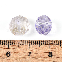 Выпечка расписные прозрачные стеклянные бусины&nbsp;X1-GLAA-N011-10mm-06