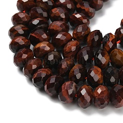 Натуральный красный тигровый глаз бисер пряди&nbsp;G-C259-A01-6x10mm-01