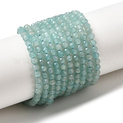 Природных амазонит бисер нитей&nbsp;G-F509-25-3mm
