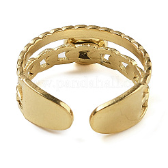 Кольца из синтетического голубого кружевного агата&nbsp;RJEW-U027-06G-09