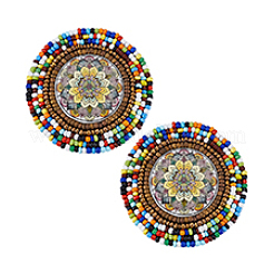 2 шт. нетканый материал для вышивки иглой из фетра и бисера аппликации из ткани&nbsp;PATC-PH0001-40A