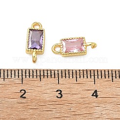 Шармы-соединители из латуни с паве из кубического циркония&nbsp;KK-L264-08G