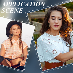 Серьги-кольца из сплава в ковбойском стиле для женщин&nbsp;EJEW-UN0002-52