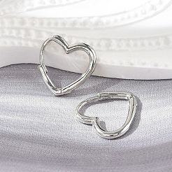 Латунные английском замке Серьги-кольца&nbsp;LS-EJEW-C502-09P