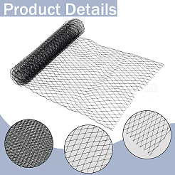 Вуаль из полиэстера и органзы с большими глазами&nbsp;DIY-WH0028-94A