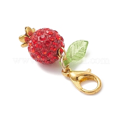 2 шт. подвеска из полимерной глины со стразами&nbsp;HJEW-JM04472-01