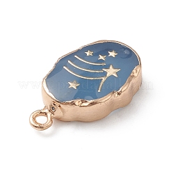 Подвески окрашенные натуральным кварцем&nbsp;X-G-K333-01E