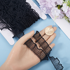 10 ярд плиссированной кружевной отделки из полиэстера&nbsp;OCOR-GF0003-52B