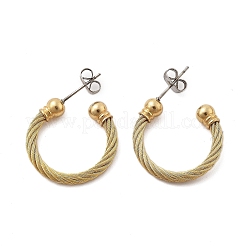 Серьги-гвоздики из нержавеющей стали 304&nbsp;EJEW-F354-05G-01