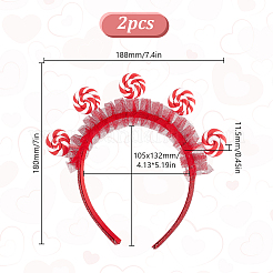 Тканевые леденцы резинки для волос для женщин и девочек&nbsp;OHAR-WH0021-89A