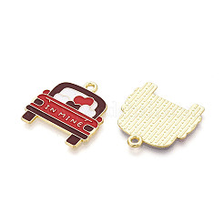 Подвески из сплава с эмалью ко дню святого валентина&nbsp;ENAM-T023-24A