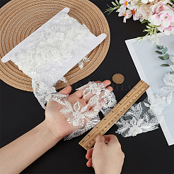 3 ярд полиэстера с пластиком и стеклянными украшениями&nbsp;DIY-FG0006-16