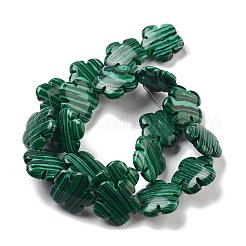 Синтетические бусины из малахлита&nbsp;G-F769-C01-02