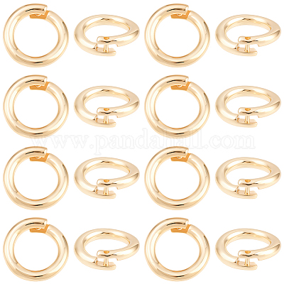 20 шт. латунные открытые кольца для прыжков&nbsp;KK-BBC0023-10C-1