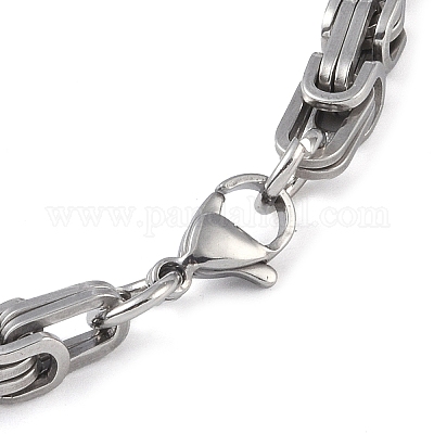 Устойчивые к потускнению идентификационные браслеты из нержавеющей стали 201&nbsp;LS-BJEW-F331-08P-1