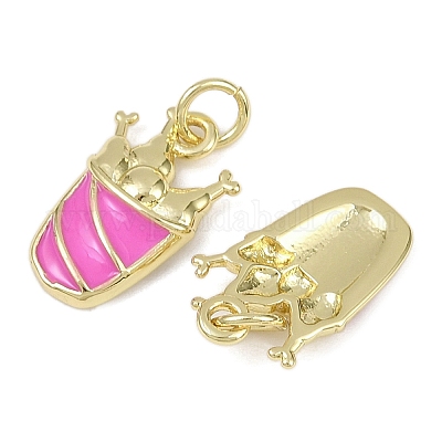 Латунь эмаль подвески&nbsp;KK-I358-072G-01-1