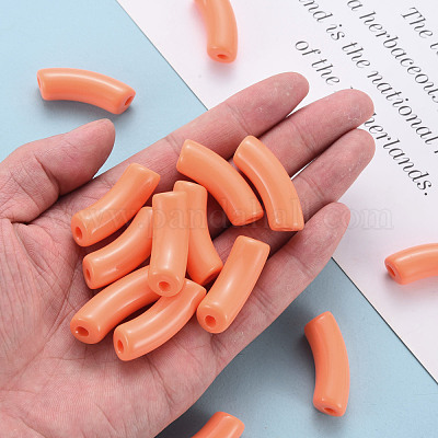 Непрозрачные акриловые бусины MACR-S372-001B-S025-1