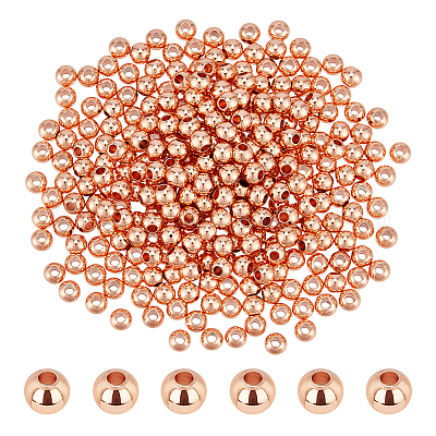 300 шт. латунные распорные бусины для покрытия стойки KK-PH0012-43B-RG-1