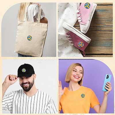 Полиэстер гладить/пришивать заплатки&nbsp;LS-PATC-WH20005-16A-1