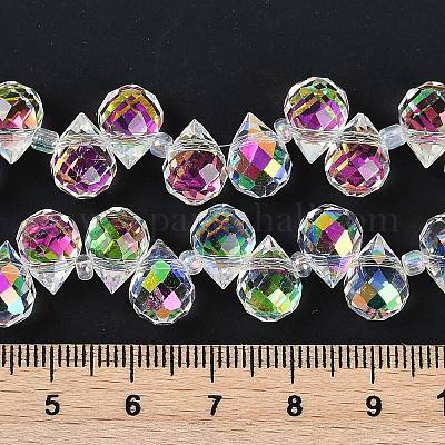 Стеклянные бусины с гальваническим покрытием &nbsp;EGLA-D030-17X-1