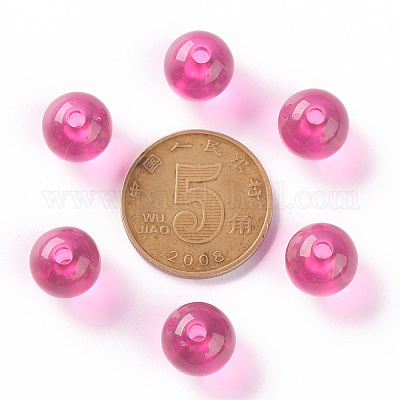 Прозрачные акриловые бусины MACR-S370-A10mm-706-1