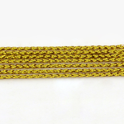 Плетеные неэластичный бисером металлические шнуры&nbsp;LS-MCOR-R002-1mm-04-1
