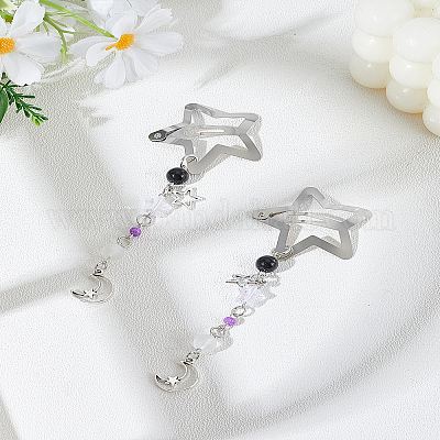 2 шт. заколки для волос из сплава&nbsp;PHAR-LP0001-03-1